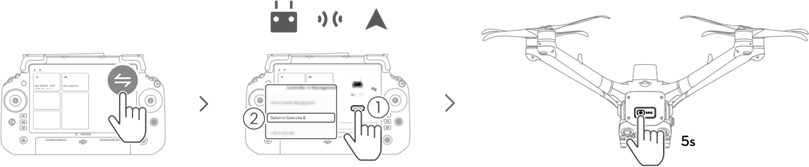 Conexi&oacute;n del control remoto como control B