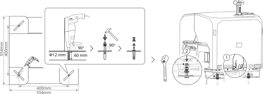 Implementaci&oacute;n de montaje fijo