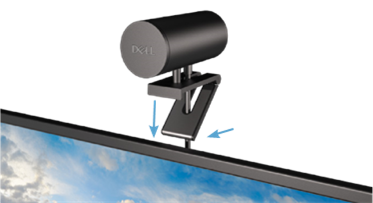Configuraci&oacute;n de la c&aacute;mara web en un monitor - Paso 1