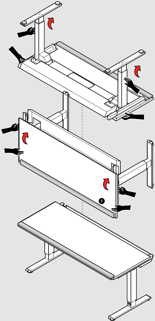 Girar el escritorio a la posici&oacute;n vertical - Paso 1