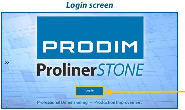 Software Proliner - Pantalla de inicio de sesi&oacute;n