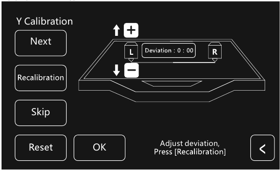 Calibraci&oacute;n del eje Y - Paso 2