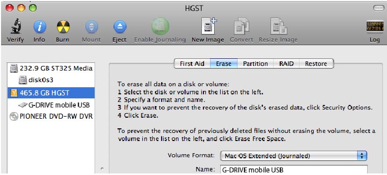 Uso en Mac - Reformatear con particiones - Paso 1