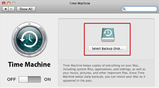 Uso en Mac - Uso con Time Machine - Paso 2