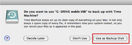Uso en Mac - Uso con Time Machine - Paso 1