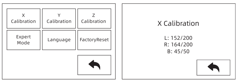 Calibraci&oacute;n del eje X - Paso 1