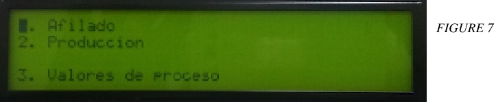 Pantalla de la operaci&oacute;n de producci&oacute;n