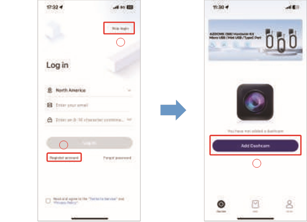 Comprobar v&iacute;deo en tiempo real mediante tu smartphone - Paso 1