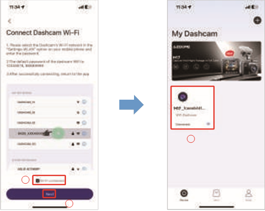 Comprobar v&iacute;deo en tiempo real mediante tu smartphone - Paso 3