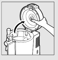 Imagen de c&oacute;mo abrir la tapa del sistema Beertender.