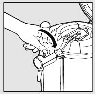 Imagen de c&oacute;mo cerrar la cubierta del grifo del sistema Beertender.