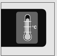 Imagen del indicador de temperatura en la pantalla del sistema Beertender.
