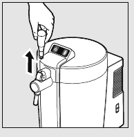 Imagen de c&oacute;mo quitar el asa del grifo del sistema Beertender.