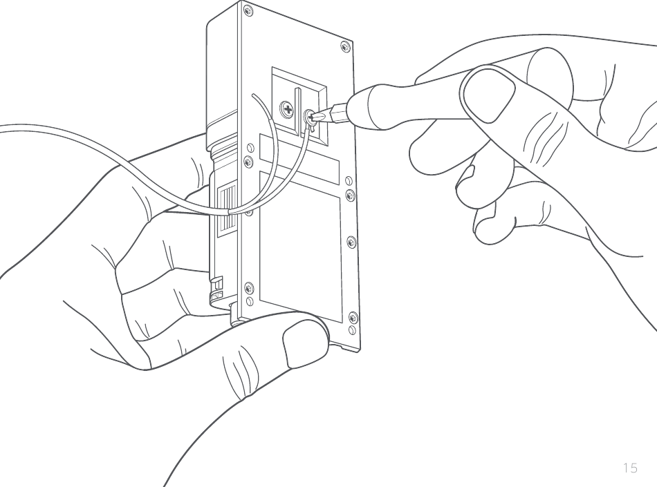 Cableado a un timbre existente - Conecte los cables