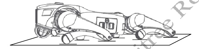 Imagen que muestra el Go2 colocado correctamente sobre una superficie horizontal para el arranque