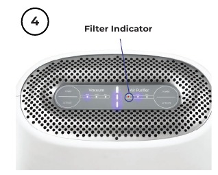 FUNCIONAMIENTO DEL PURIFICADOR DE AIRE - Paso 4