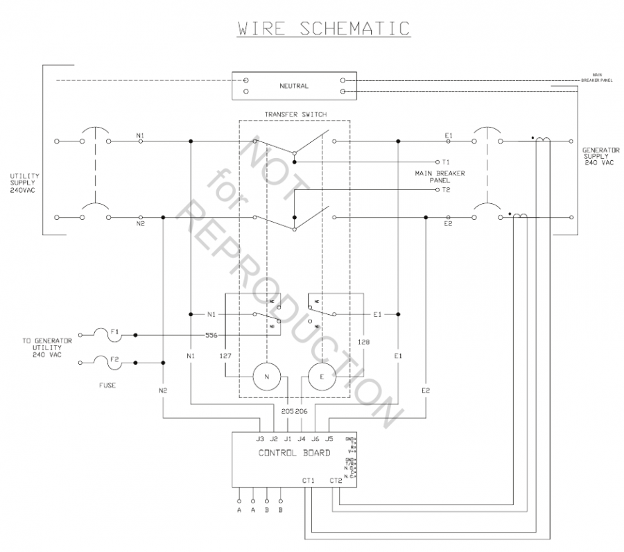 Diagrama esquem&aacute;tico del conmutador de transferencia - Parte 1