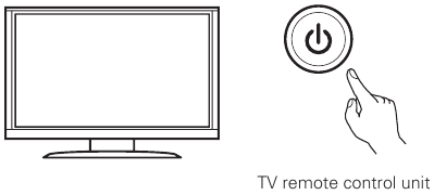 Encienda el televisor