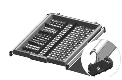 Cesta para cubiertos de techo
