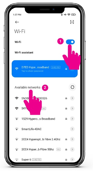 Wi-Fi del punto de carga