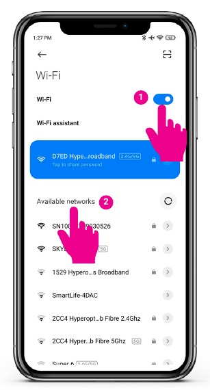 Wi-Fi del punto de carga