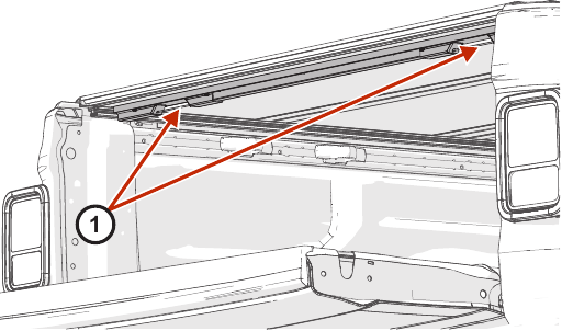Funcionamiento del panel trasero de la cubierta Tonneau - Paso 2