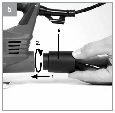 Adaptador para el sistema de aspiraci&oacute;n de polvo