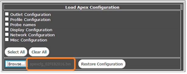 Restaurar copia de seguridad de la configuraci&oacute;n en la UNIDAD NUEVA - Paso 3