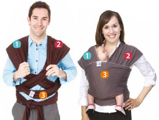 Meter al beb&eacute; en tu Moby