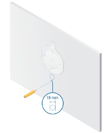 Instalaci&oacute;n del hardware - Montaje en pared - Paso 3