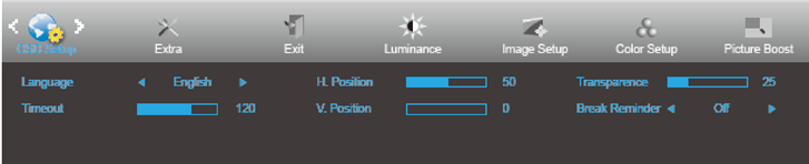 Configuraci&oacute;n OSD