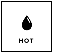 Dos temperaturas de agua para una variedad de alimentos y bebidas diferentes.
