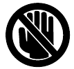 &iexcl;Importante! Riesgo de lesi&oacute;n. &iexcl;Nunca introduzca la mano en la hoja de sierra en funcionamiento!