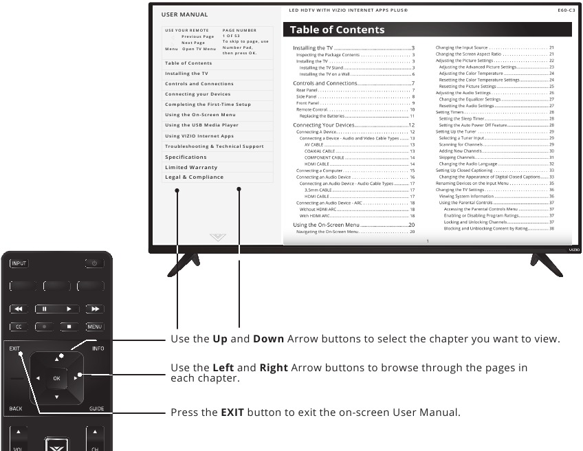 Visualizaci&oacute;n del manual de usuario en pantalla