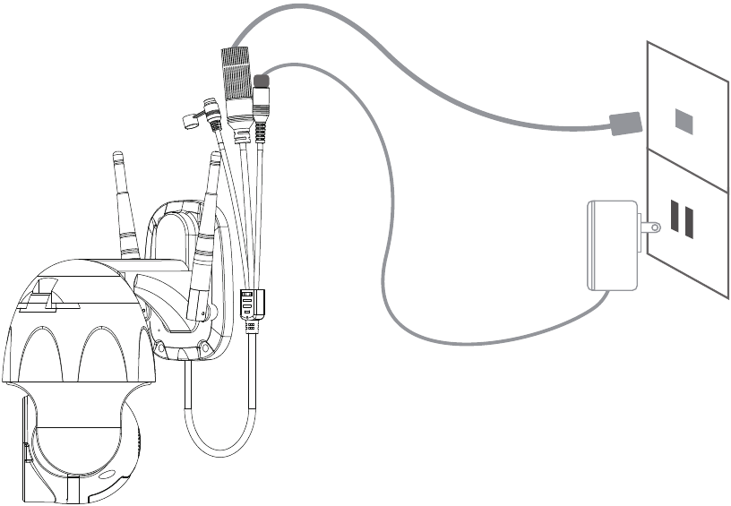 Agregar su c&aacute;mara - Configurar a trav&eacute;s de cable LAN - Paso 1