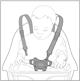C&oacute;mo sentar a su hijo - Paso 2
