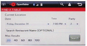 OPENTABLE EN PANTALLA DE 11,6 PULGADAS
