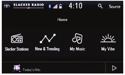 SLACKER RADIO EN PANTALLA DE 11,6 PULGADAS - Paso 1