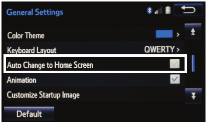 CAMBIO AUTOM&Aacute;TICO A LA PANTALLA DE INICIO