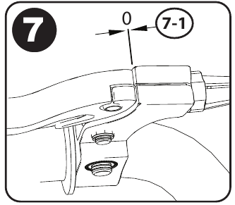 Ajuste del sistema de frenos de llanta de pinza (varios modelos) - Paso 8