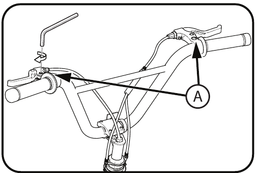 Ajuste del freno Gyro - Instalaci&oacute;n del cable del freno delantero - Paso 5