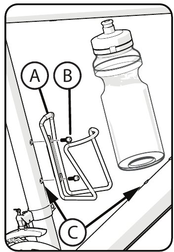 BOTELLA DE AGUA Y PORTABOTELLAS