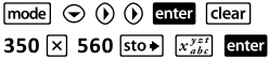 Captura de pantalla de la calculadora que muestra los pasos para introducir la anchura y la longitud de la primera excavaci&oacute;n.