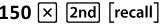 Captura de pantalla de la calculadora que muestra los pasos para multiplicar el &aacute;rea de la primera excavaci&oacute;n por la primera profundidad.