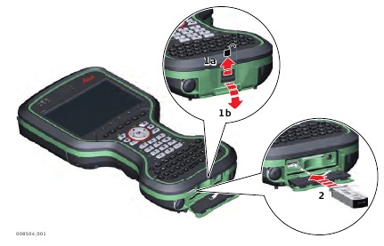 Inserte una memoria USB paso a paso