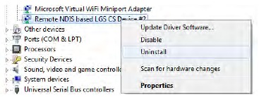 Desinstalaci&oacute;n de los drivers anteriores - Paso 1
