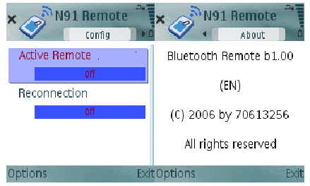 Configuraci&oacute;n del mando a distancia Bluetooth
