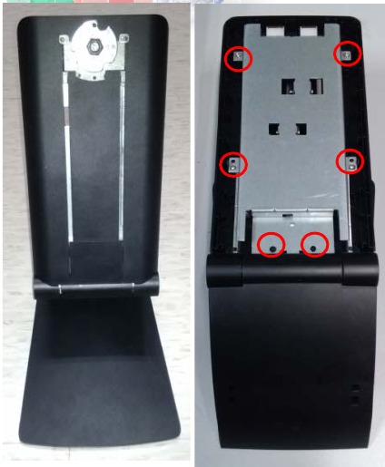  Retire el tornillo (*6) del Stand Riser BKT