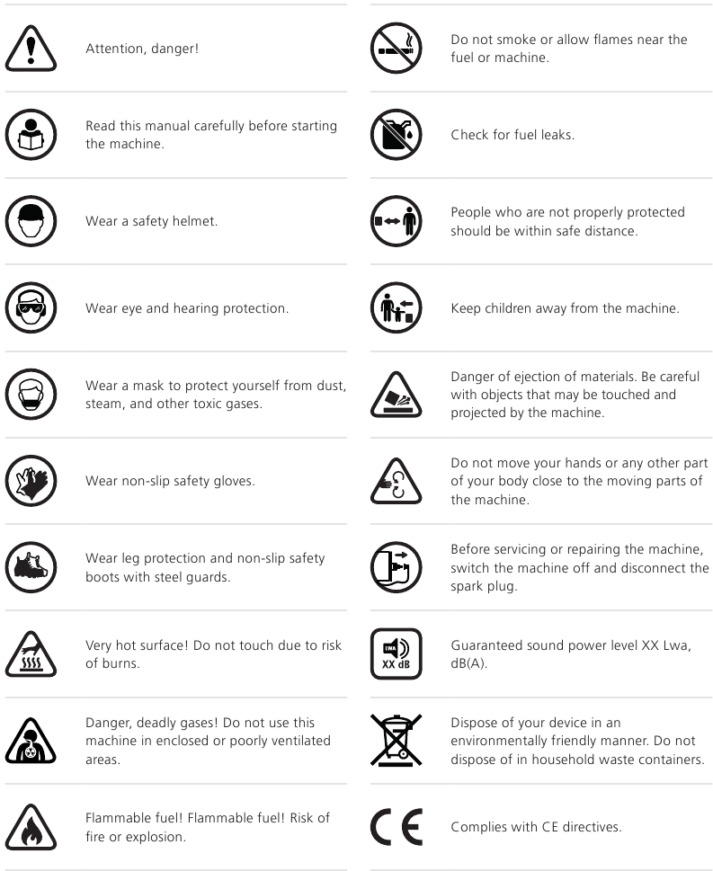 ICONOS DE ADVERTENCIA
