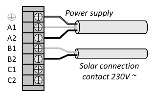 Conexi&oacute;n a una estaci&oacute;n solar